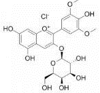 锦葵色素-O-半乳糖苷分子结构式